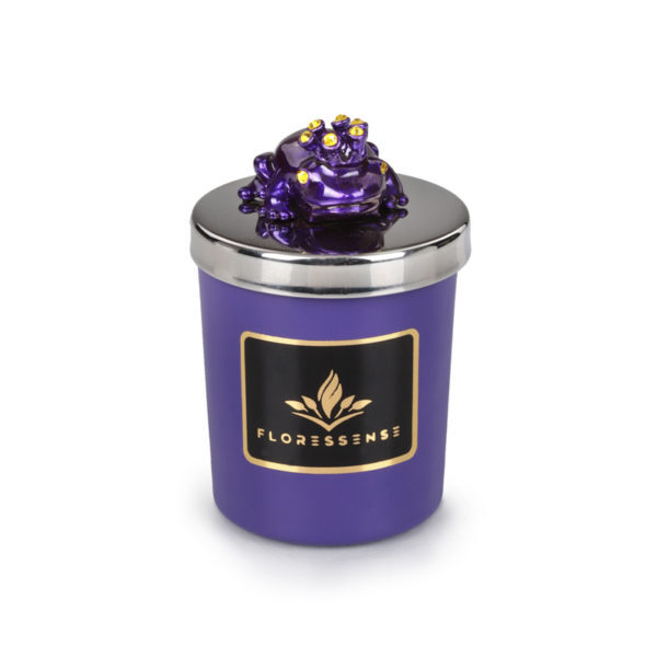 Floressense - bougies parfumées luxe - grenouille violet